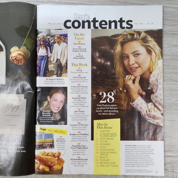 🍭7/$15 People Magazine May 2024 Kate Hudson - Picture 2 of 4